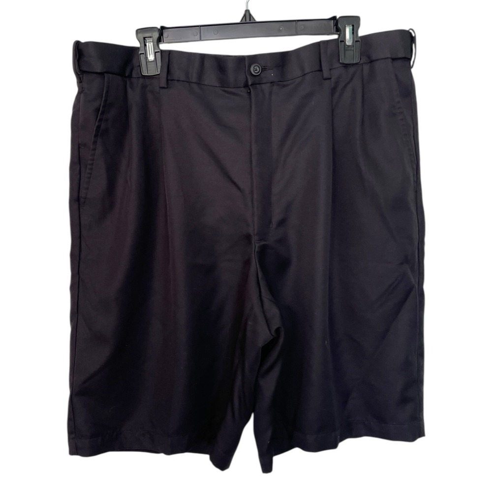 Pro Tour 36 Black Golf Shorts Pleated Performance Classic Preppy‎ Athleisure